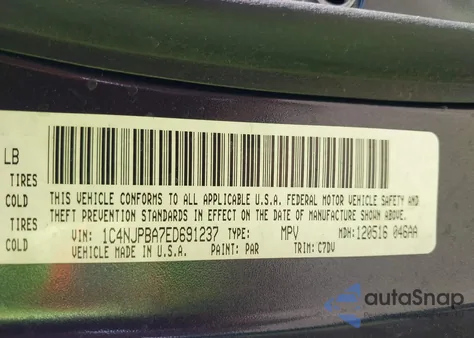 2014 Jeep Patriot Altitude z USA, uszkodzony, nr VIN 1C4NJPBA7ED691237